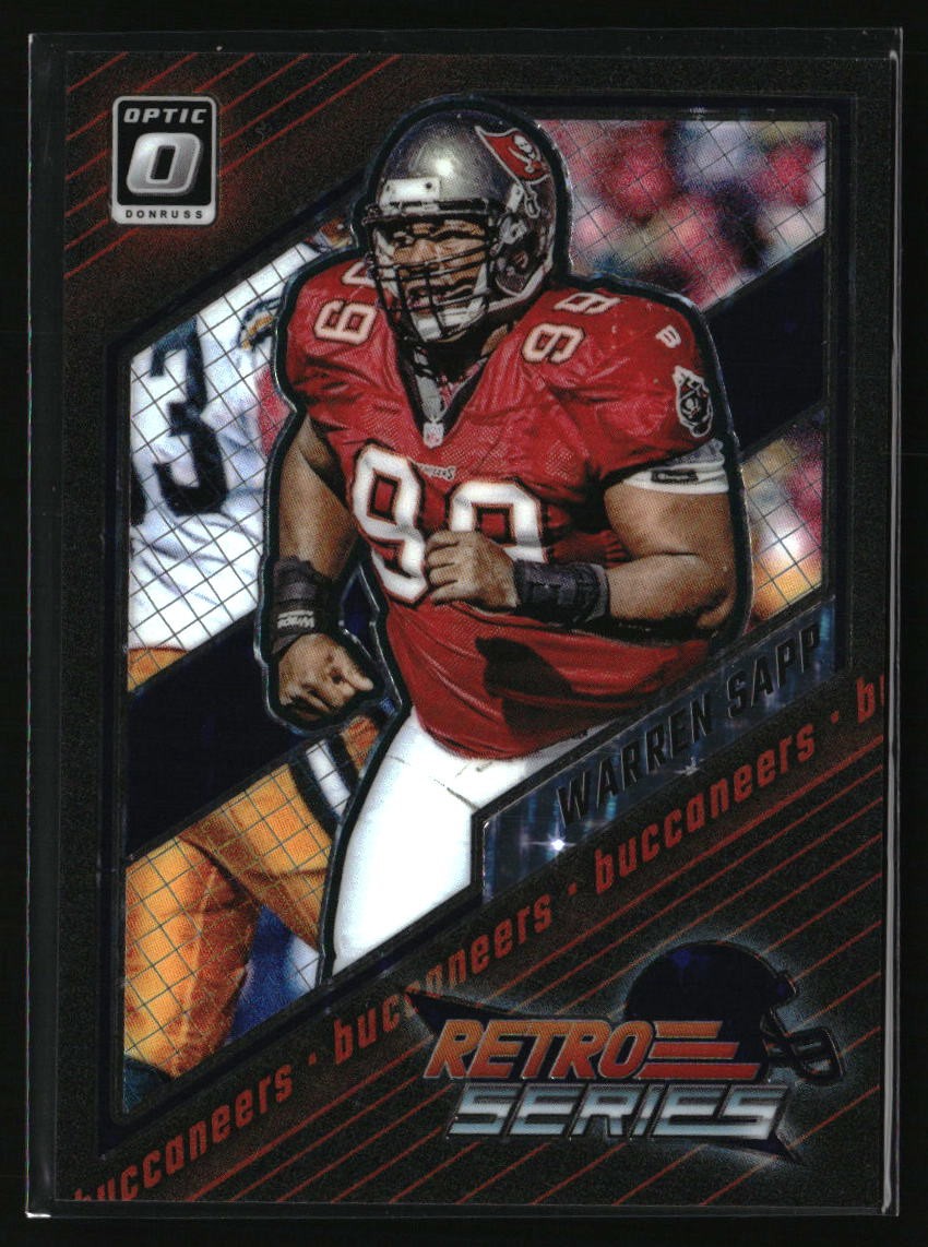 2023 Donruss Optic #24 Warren Sapp Retro Series Purple Stars #/25