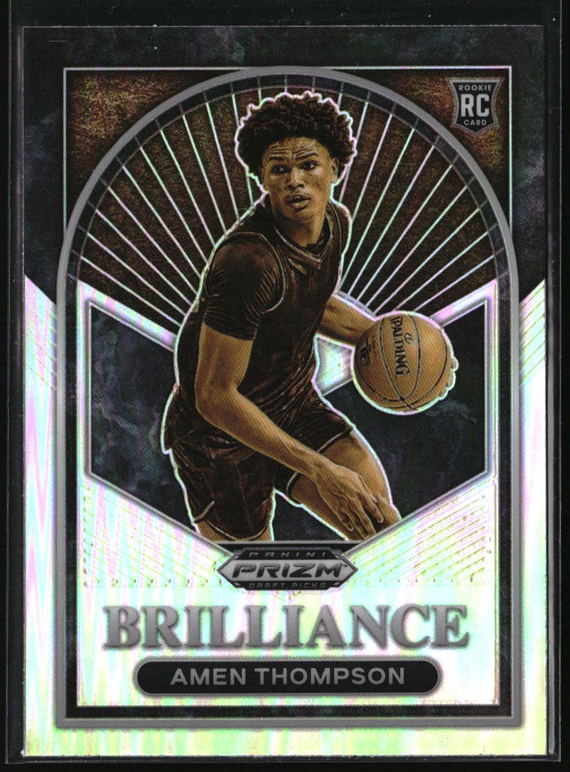 2023 Panini Prizm Draft Picks #11 Amen Thompson Brilliance Silver