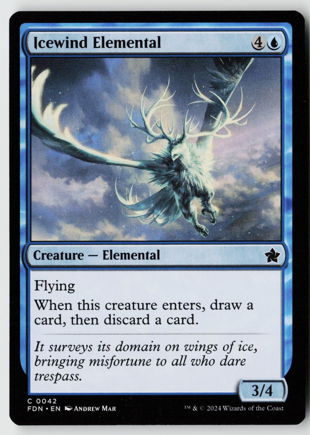 Foundations #42 Icewind Elemental