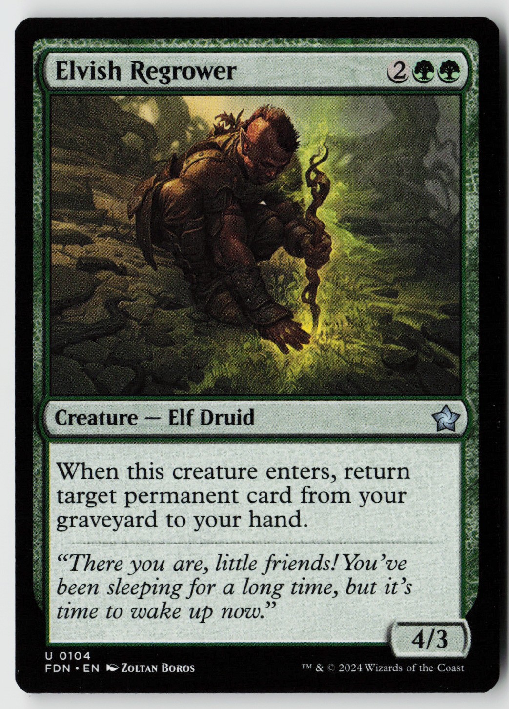 Foundations #104 Elvish Regrower