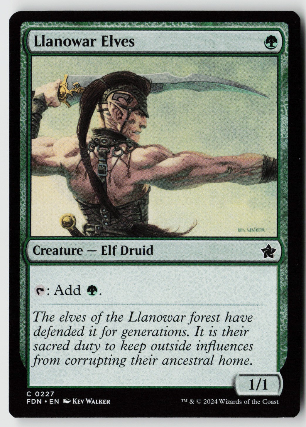Foundations #227 Llanowar Elves