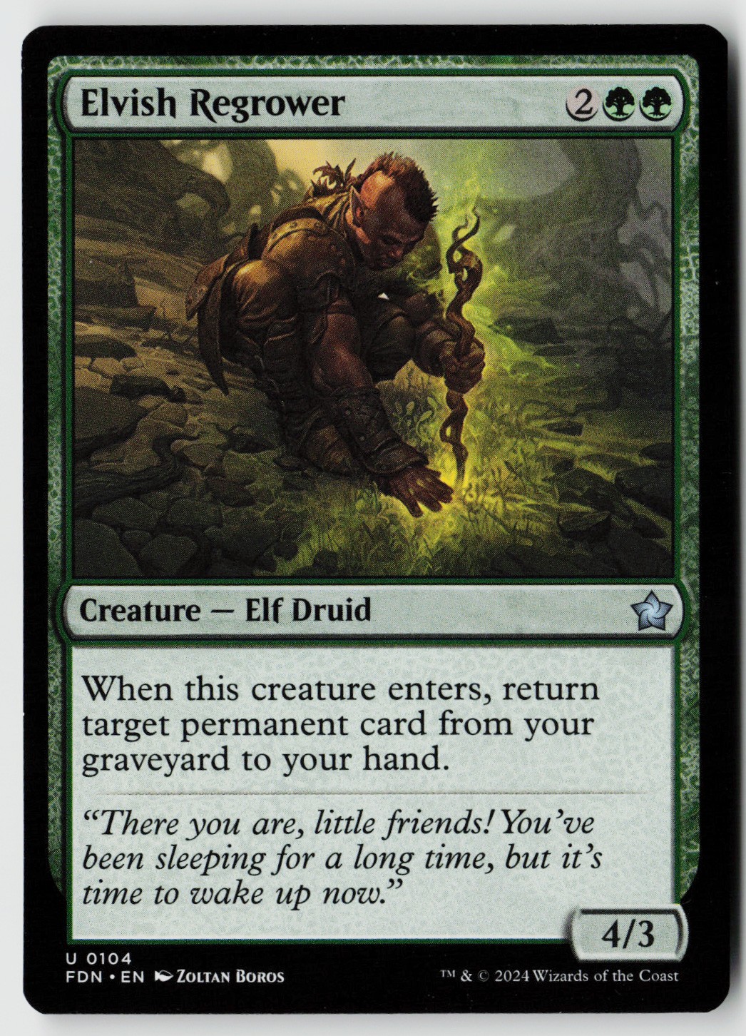 Foundations #104 Elvish Regrower