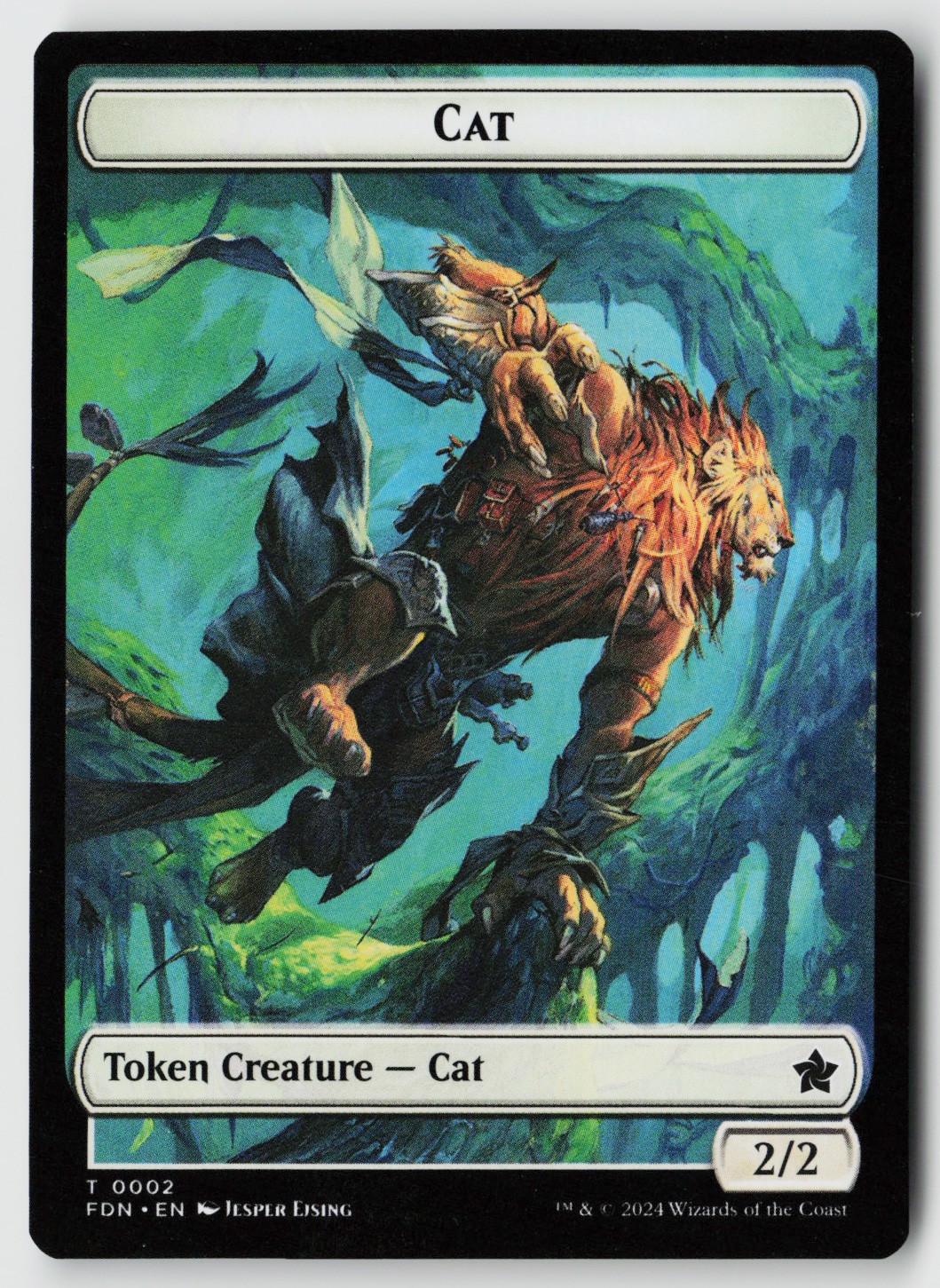 Foundations #1 // 2 Cat (0001) // Cat (0002) Doubled-Sided Token