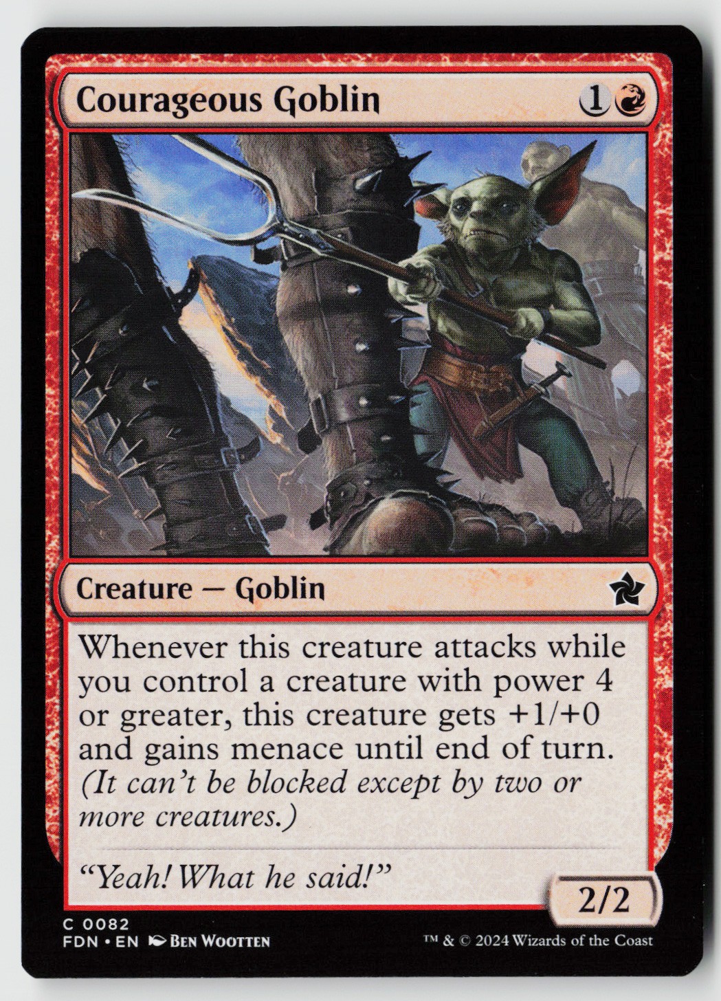 Foundations #82 Courageous Goblin