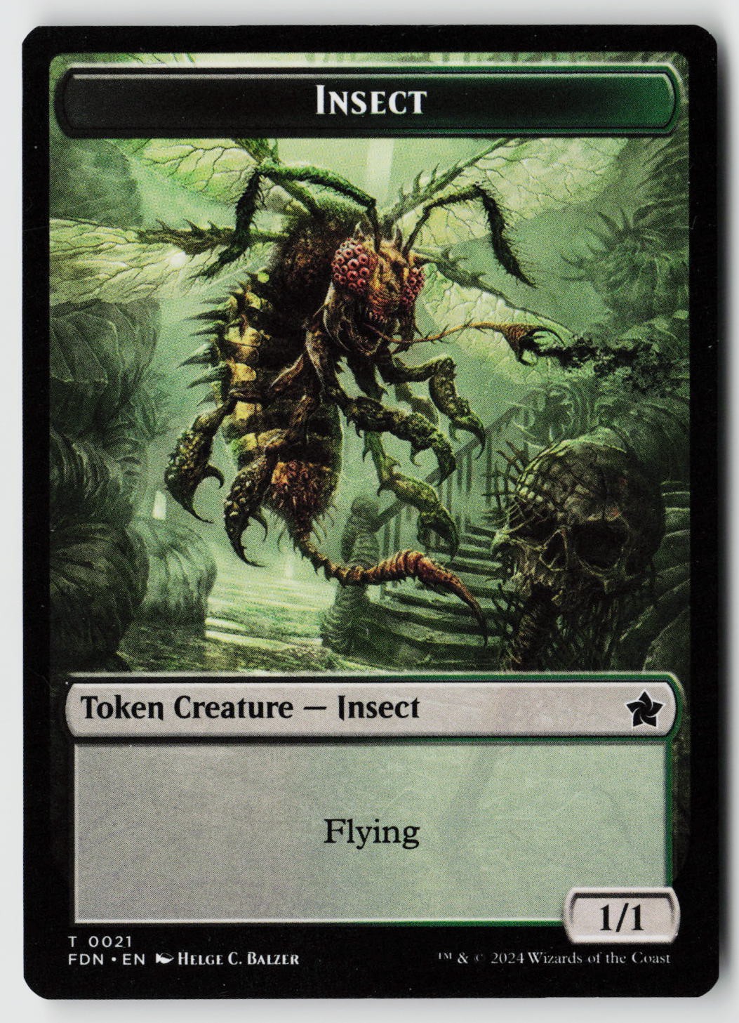 Foundations #18 // 21 Goblin // Insect Doubled-Sided Token