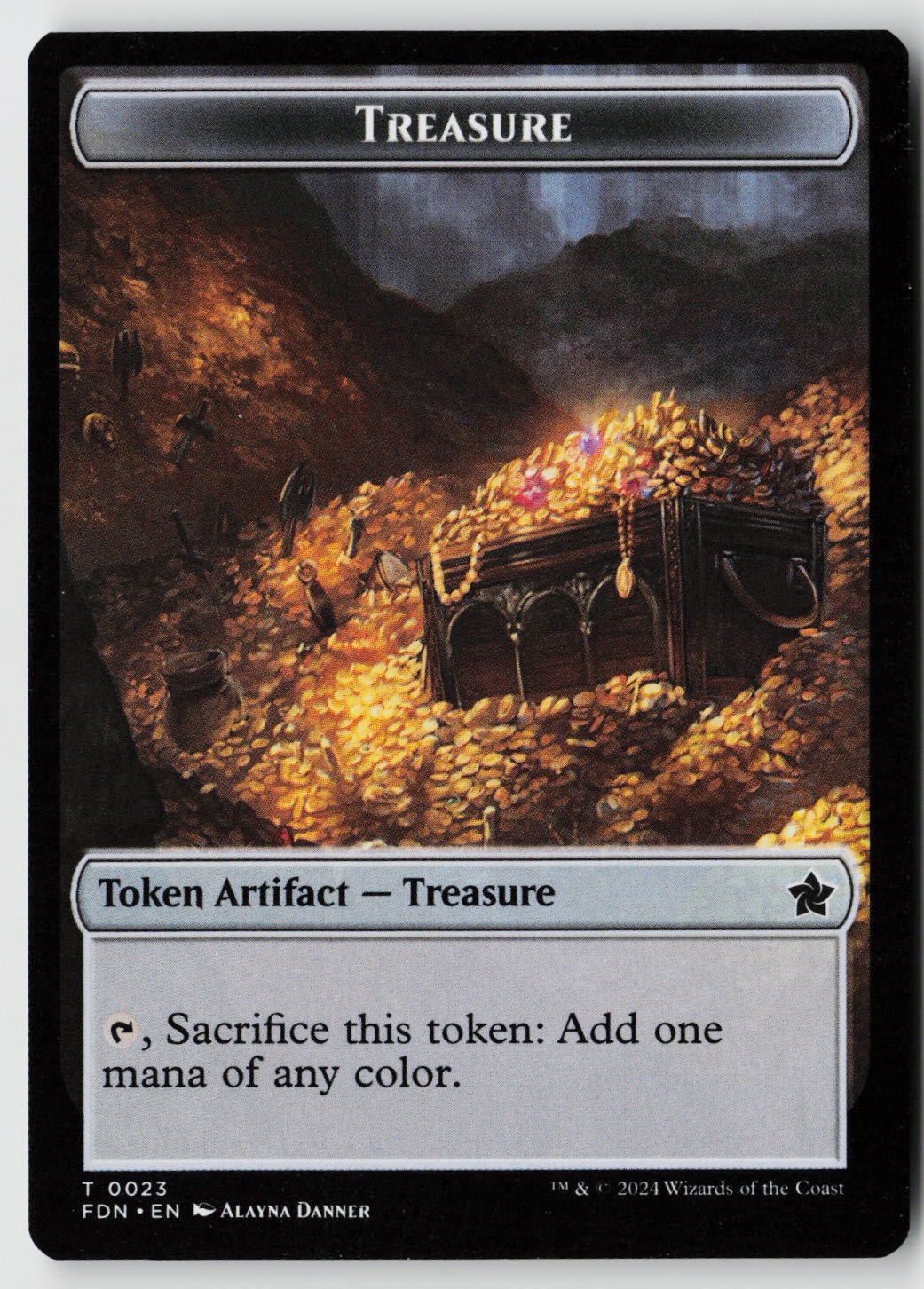 Foundations #22 // 23 Food // Treasure Double-Sided Token