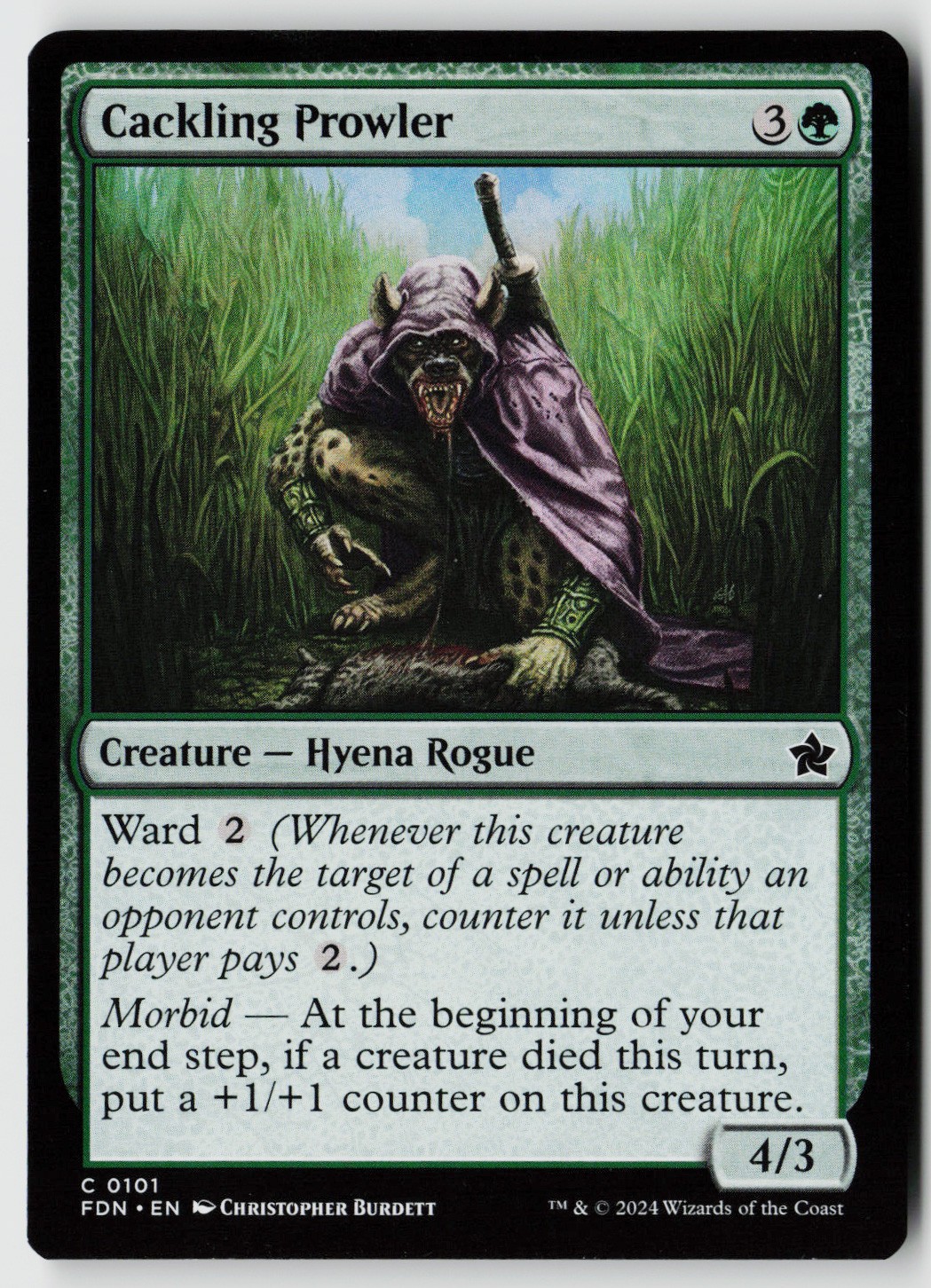 Foundations #101 Cackling Prowler