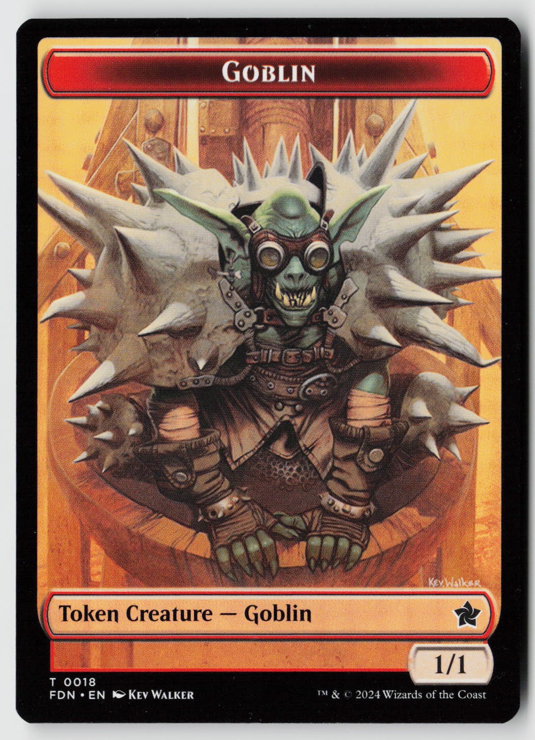 Foundations #18 // 21 Goblin // Insect Doubled-Sided Token