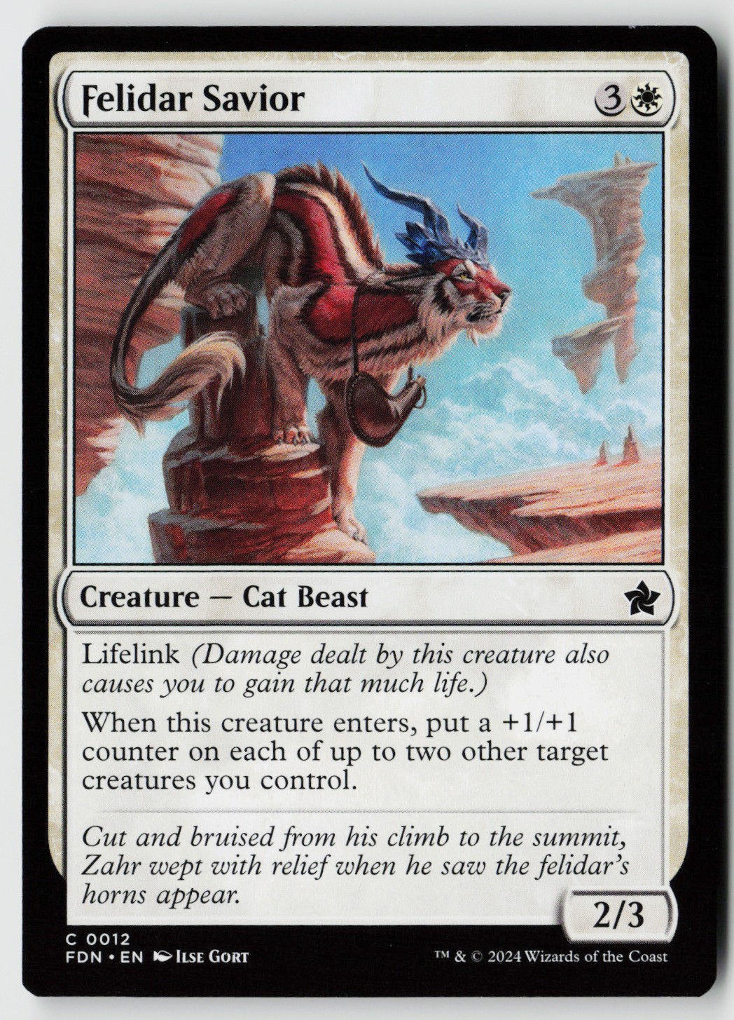 Foundations #12 Felidar Savior