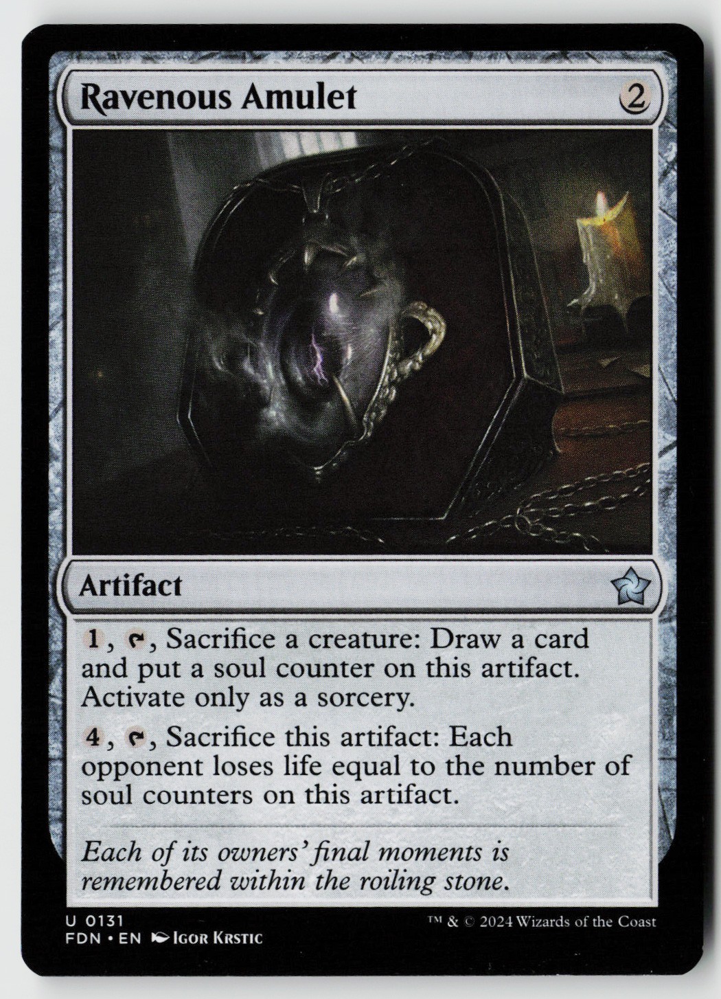 Foundations #131 Ravenous Amulet