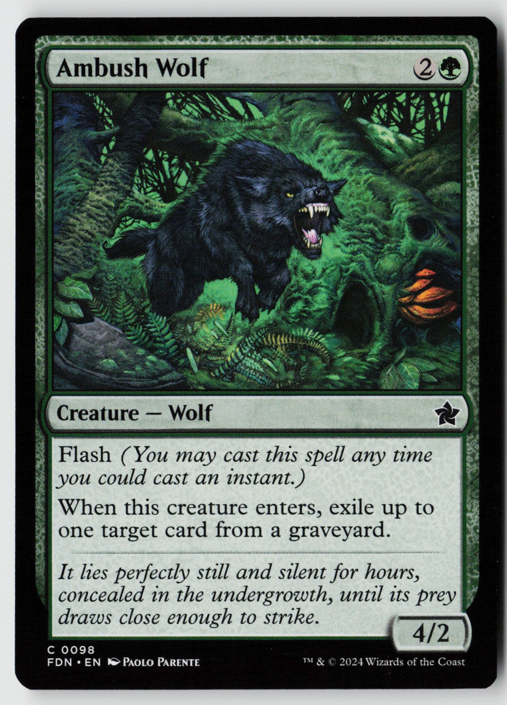 Foundations #98 Ambush Wolf