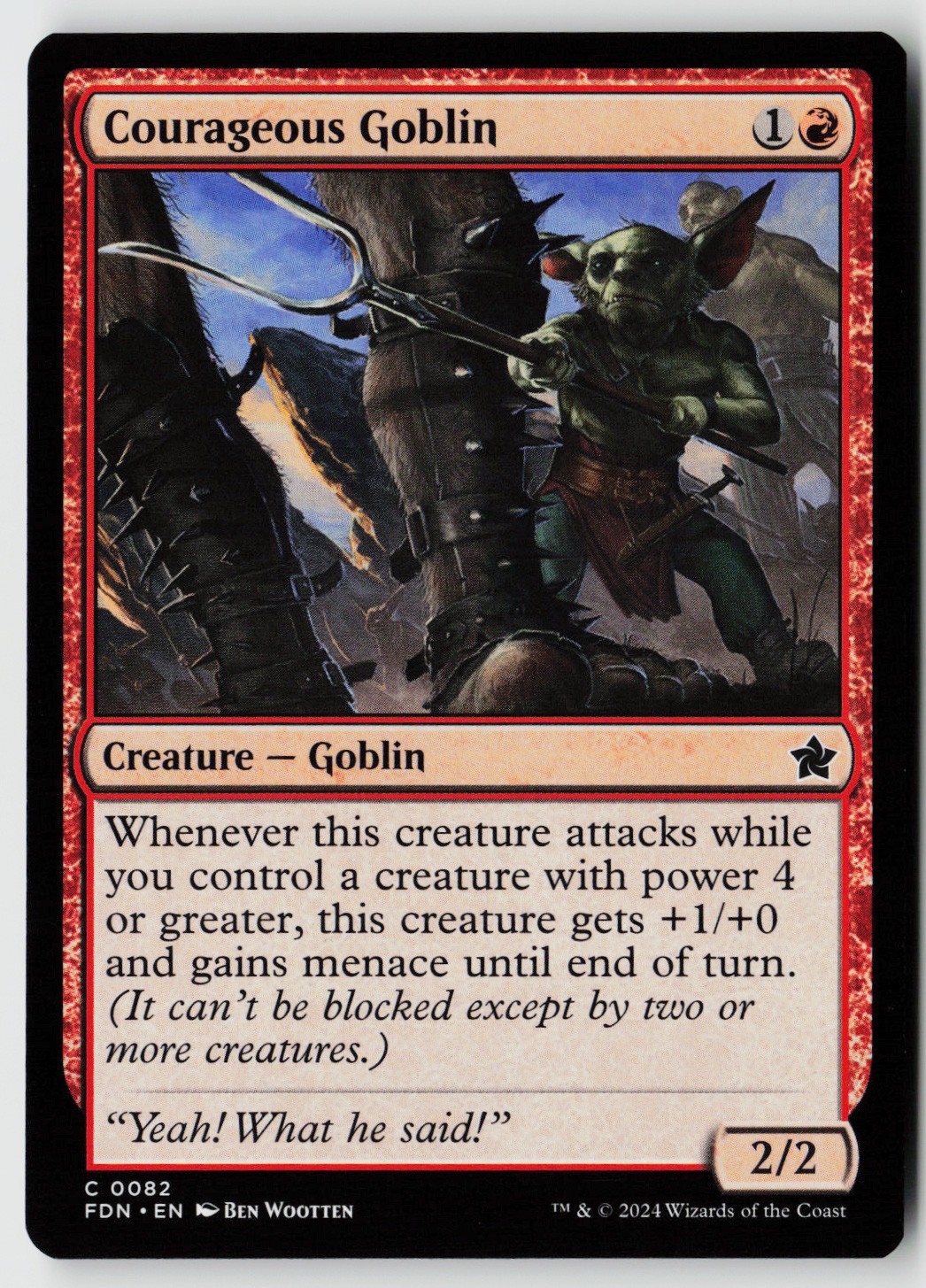 Foundations #82 Courageous Goblin