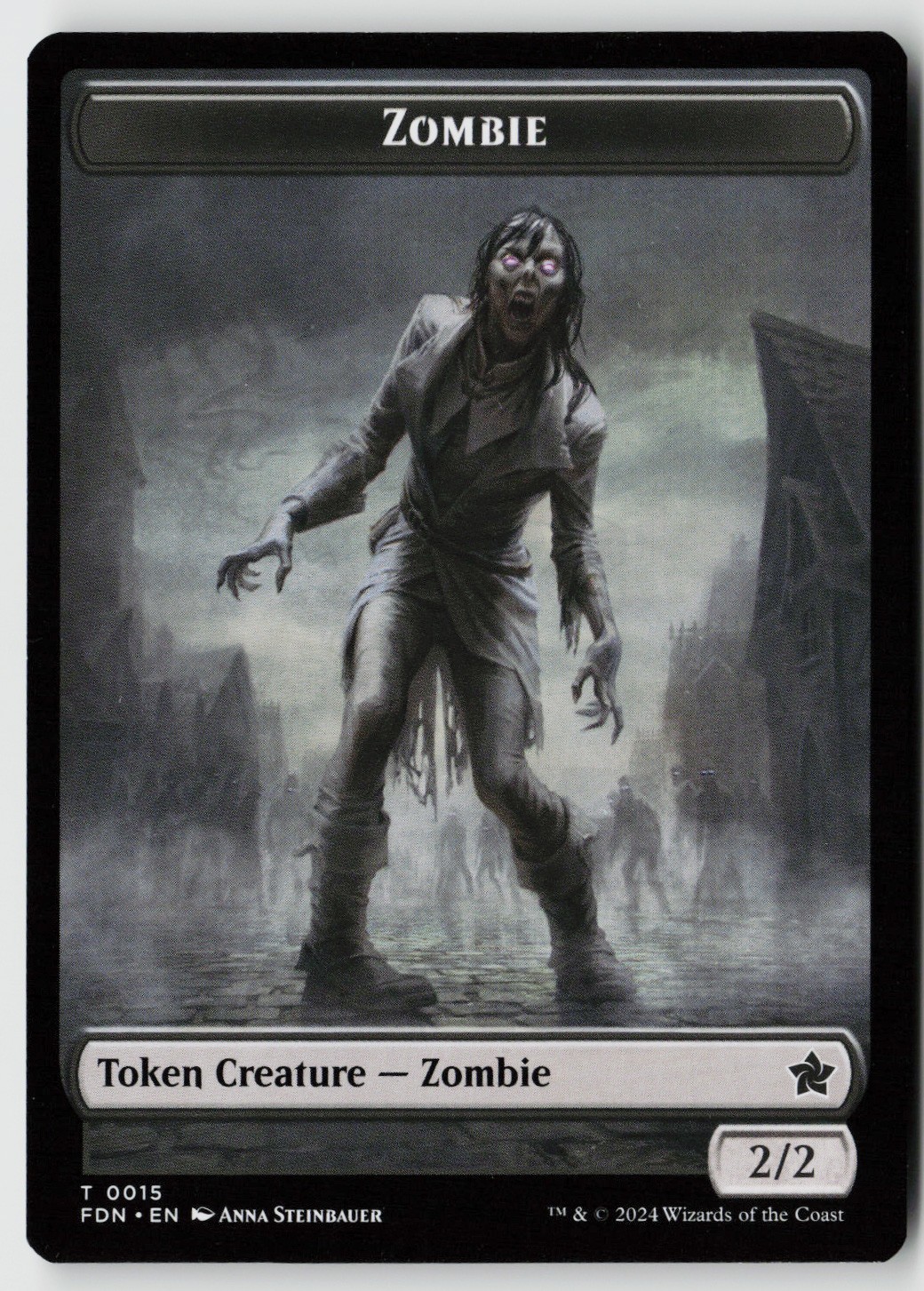 Foundations #15 // 21 Zombie // Insect Doubled-Sided Token