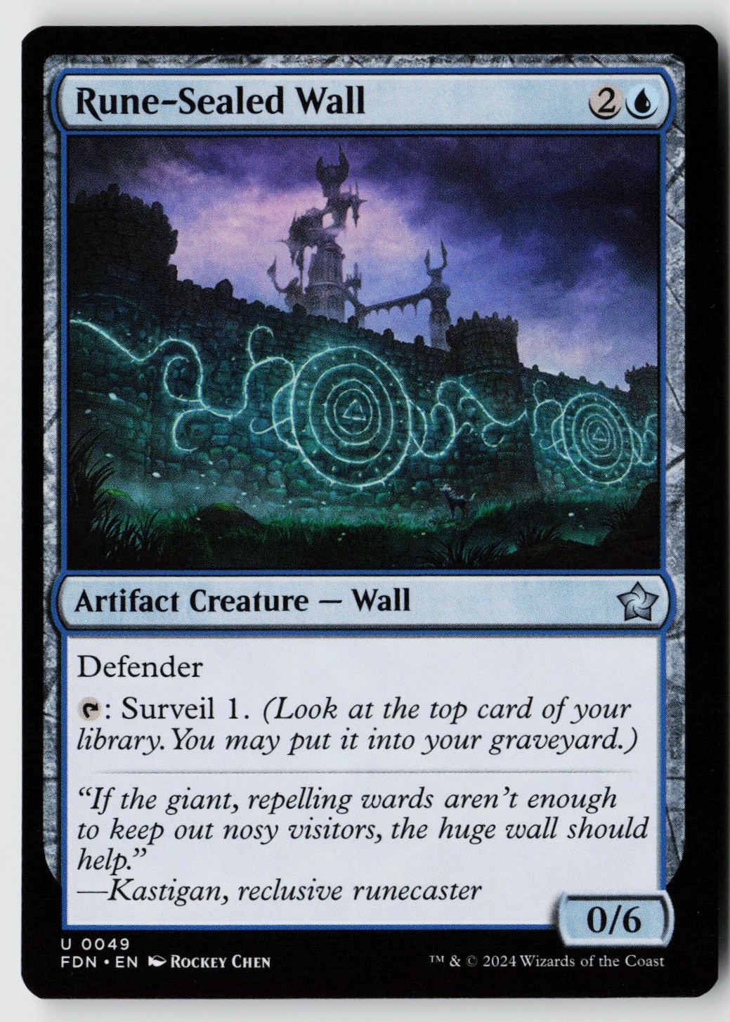 Foundations #49 Rune-Sealed Wall