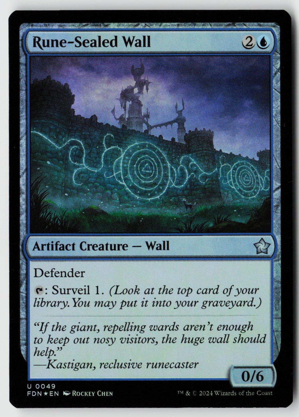 Foundations #49 Rune-Sealed Wall Foil
