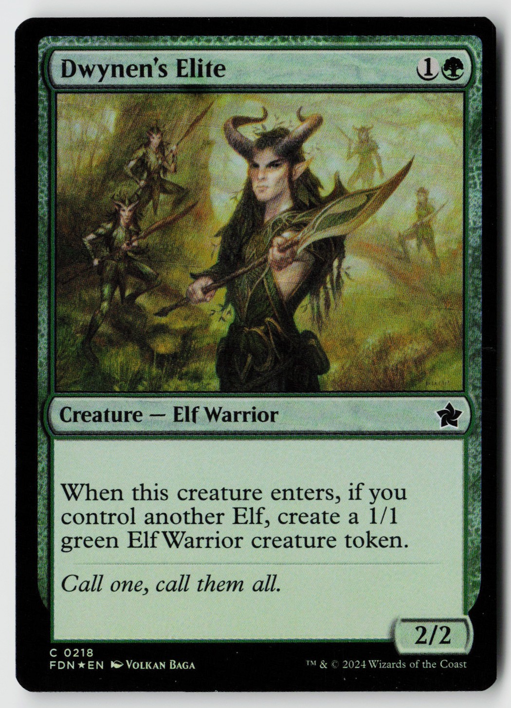 Foundations #218 Dwynen's Elite Foil