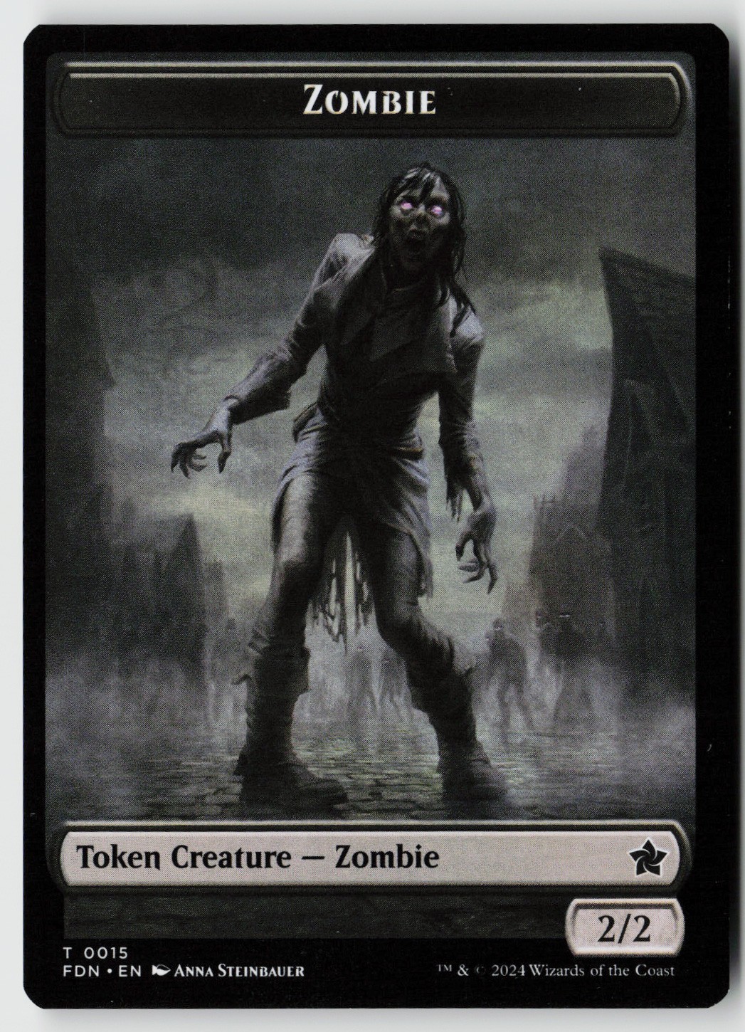 Foundations #14 // 15 Rat (0014) // Zombie Double-Sided Token