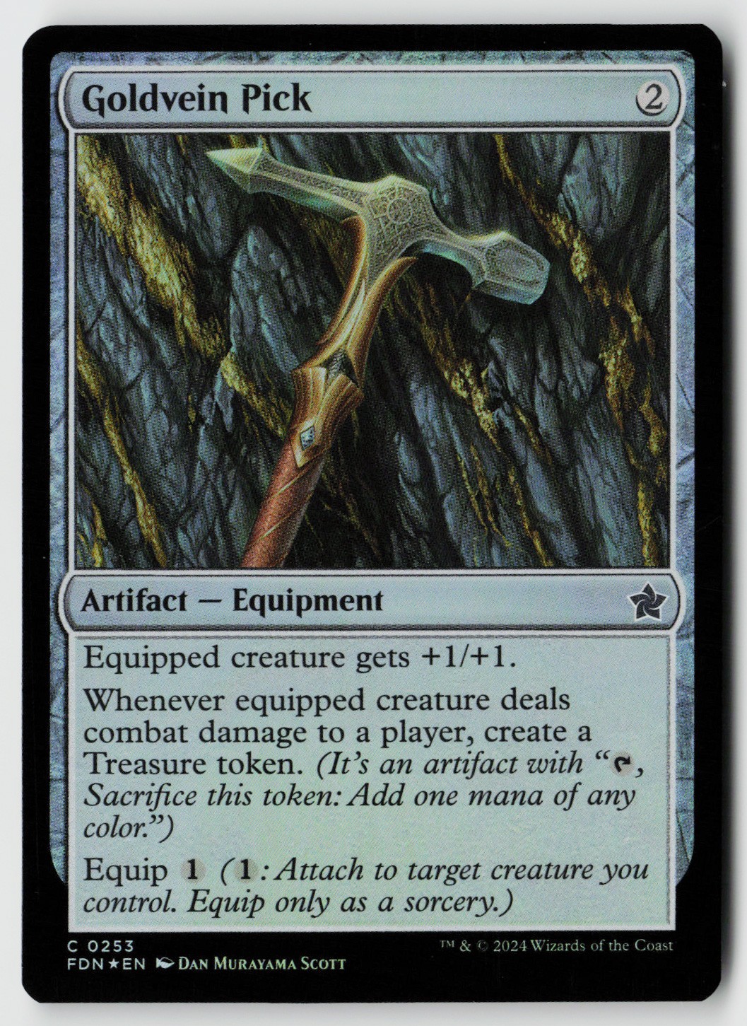 Foundations #253 Goldvein Pick Foil