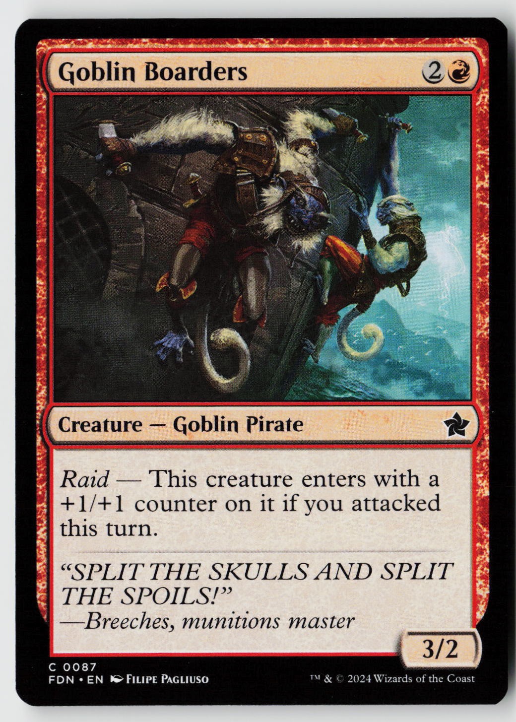 Foundations #87 Goblin Boarders