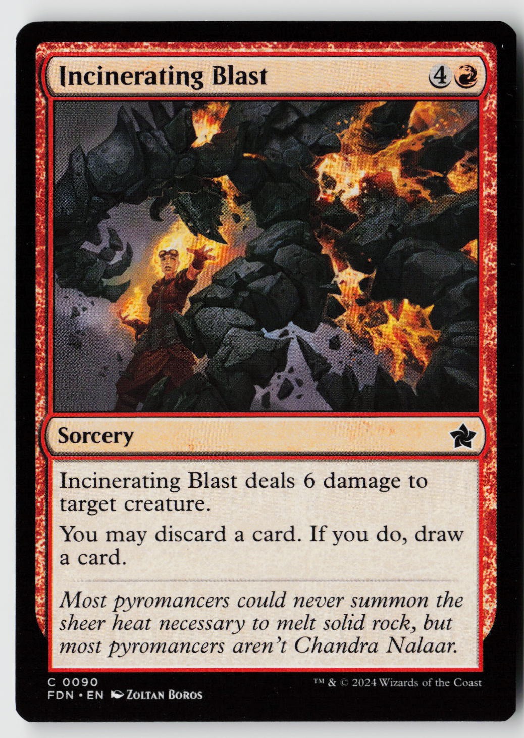Foundations #90 Incinerating Blast