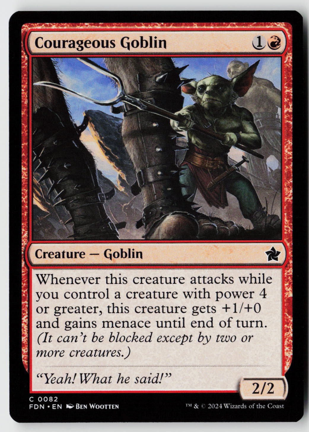Foundations #82 Courageous Goblin