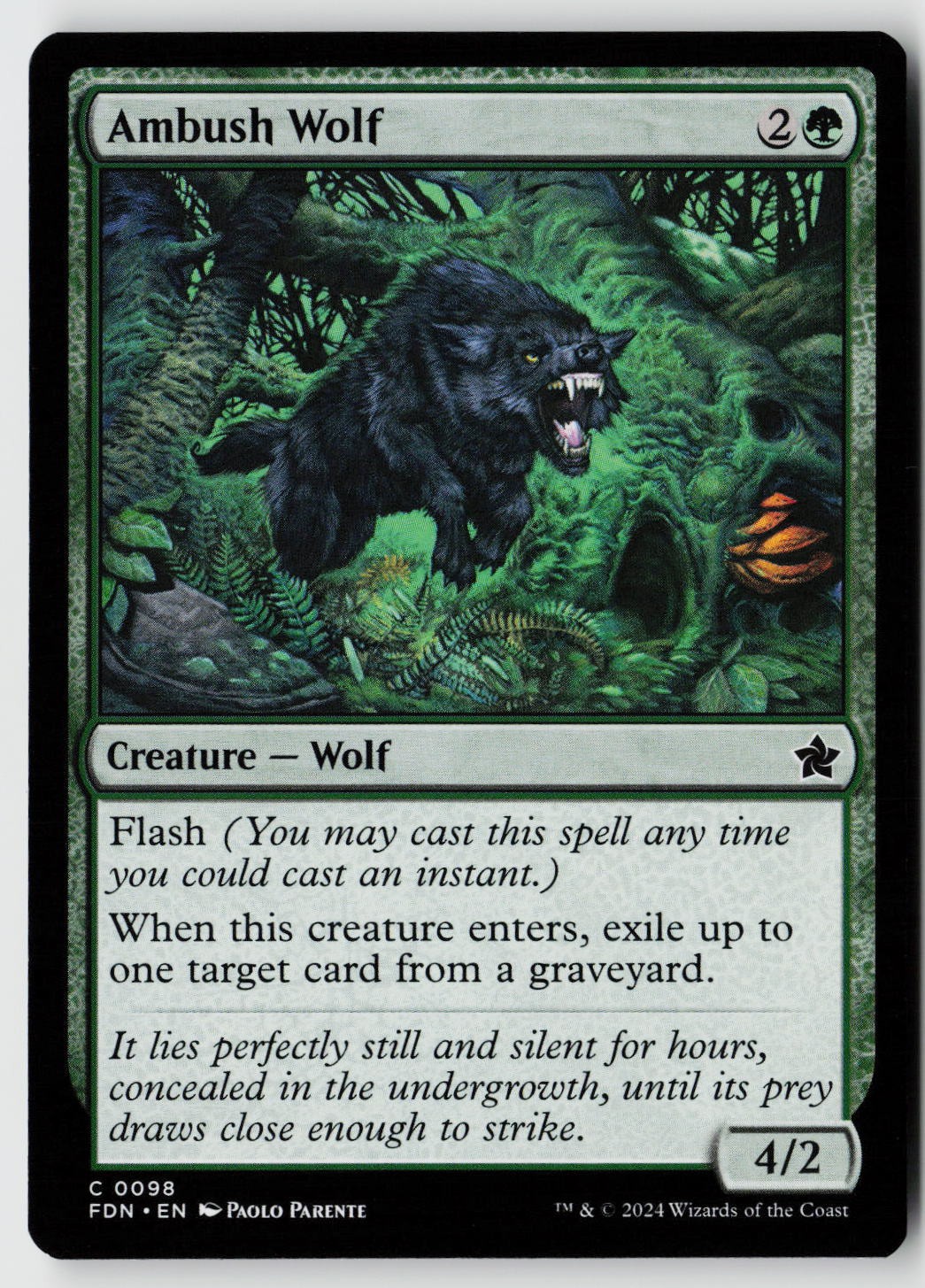 Foundations #98 Ambush Wolf
