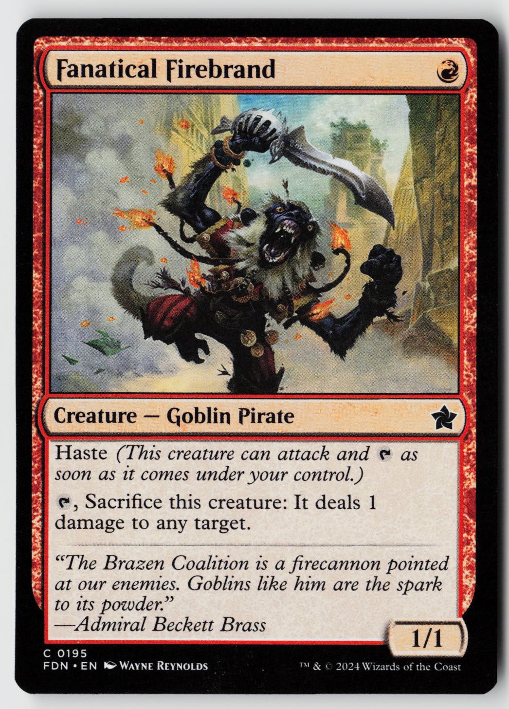 Foundations #195 Fanatical Firebrand