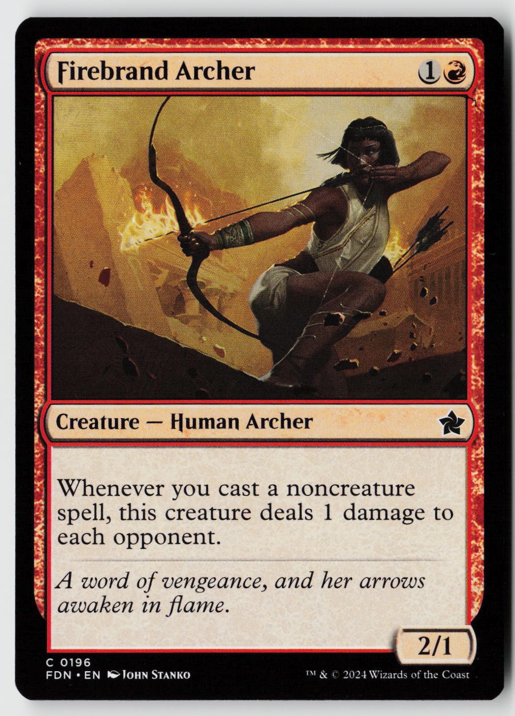 Foundations #196 Firebrand Archer