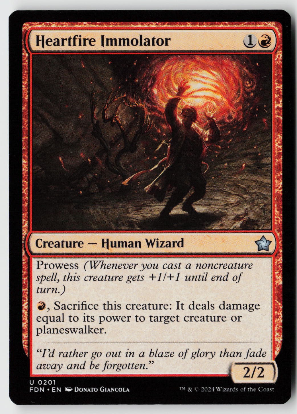 Foundations #201 Heartfire Immolator