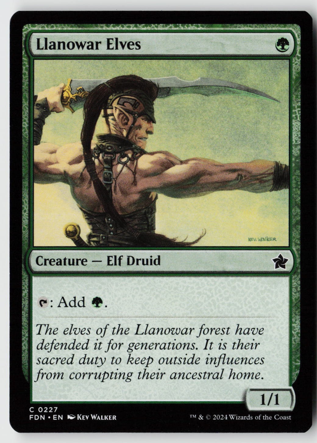 Foundations #227 Llanowar Elves