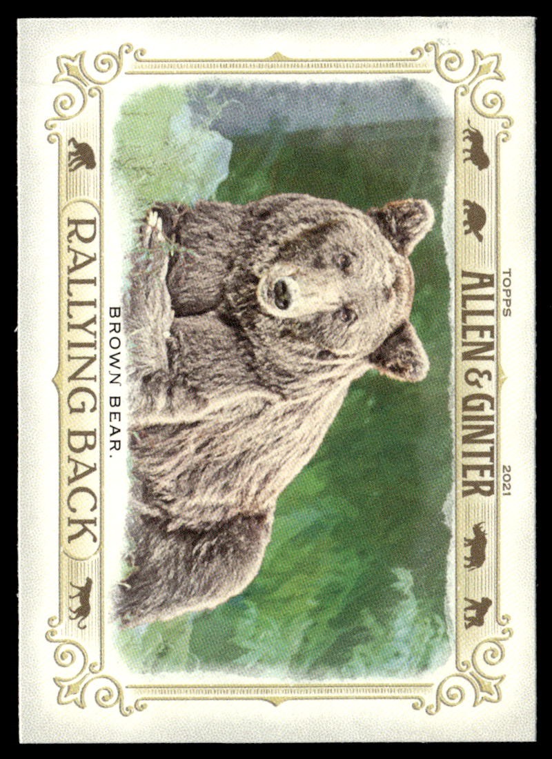 2021 Topps Allen & Ginter #RB-9 Brown Bear Rallying Back