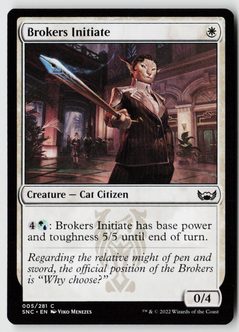 Streets of New Capenna #5 Brokers Initiate
