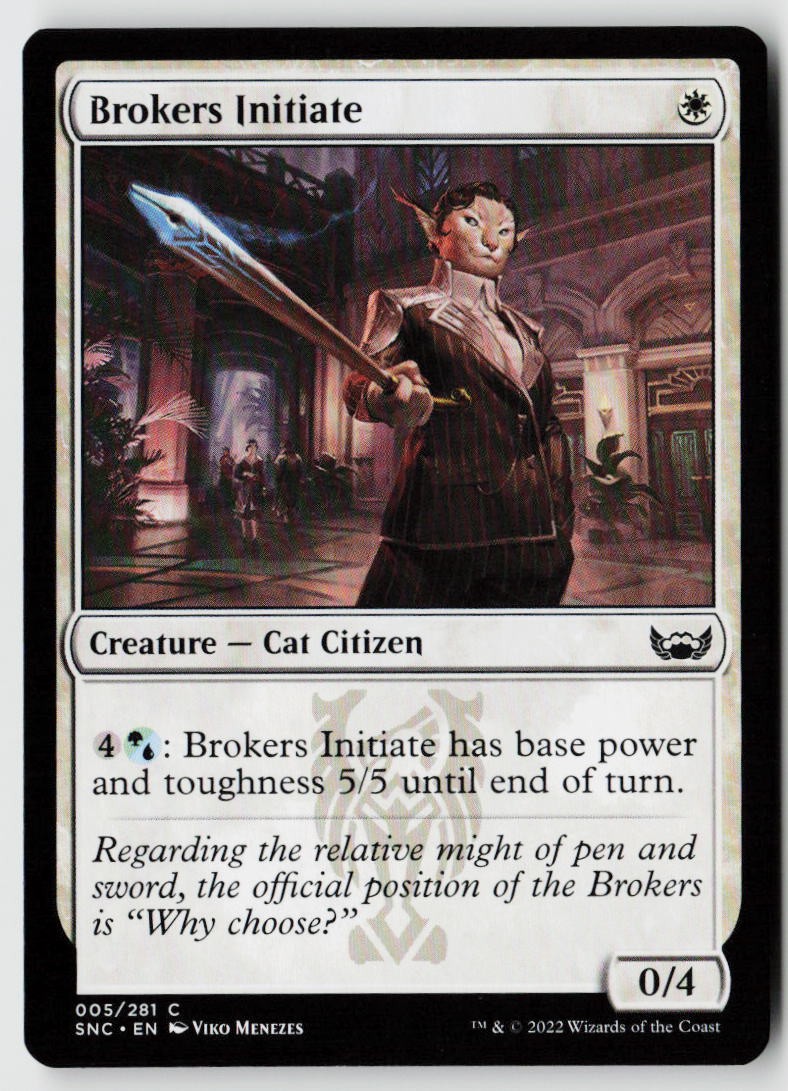 Streets of New Capenna #5 Brokers Initiate