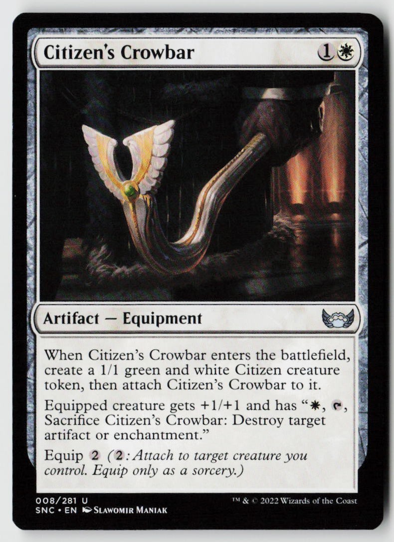 Streets of New Capenna #8 Citizen's Crowbar