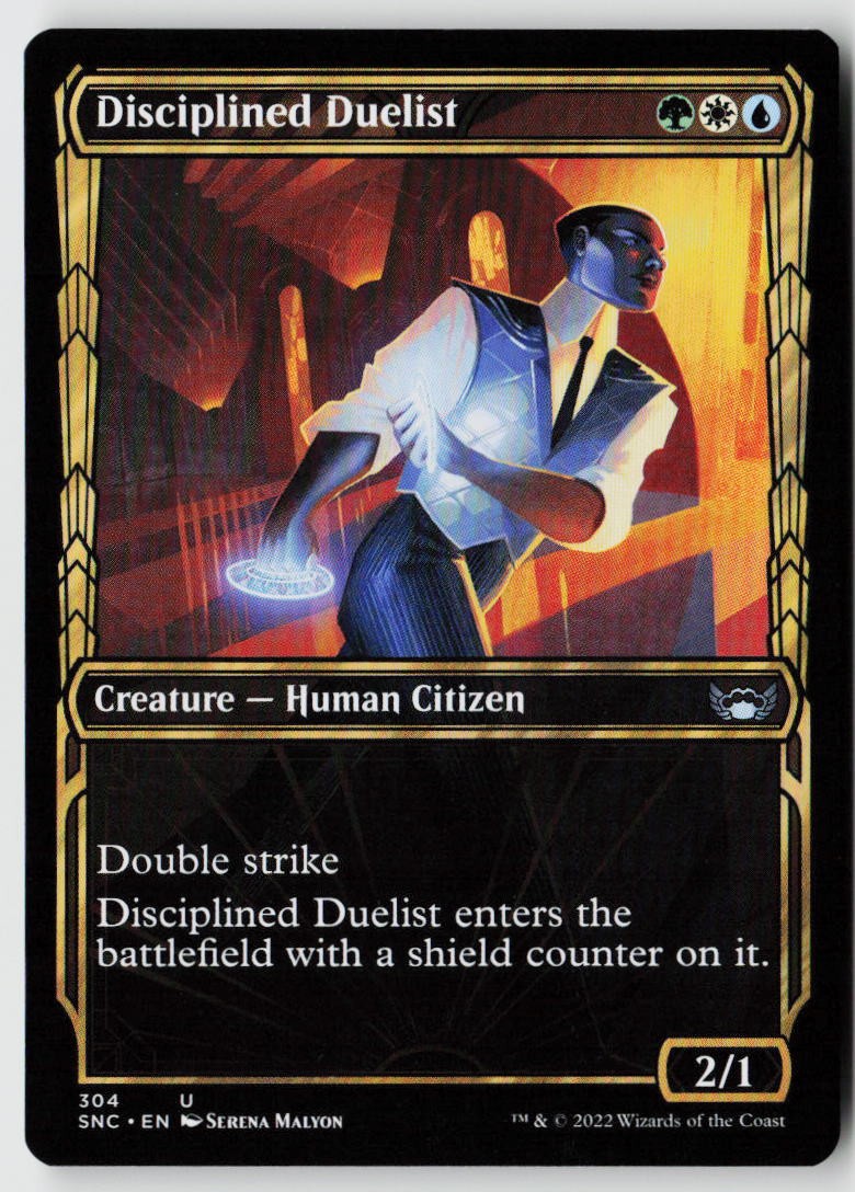 Streets of New Capenna #304 Disciplined Duelist (Showcase)