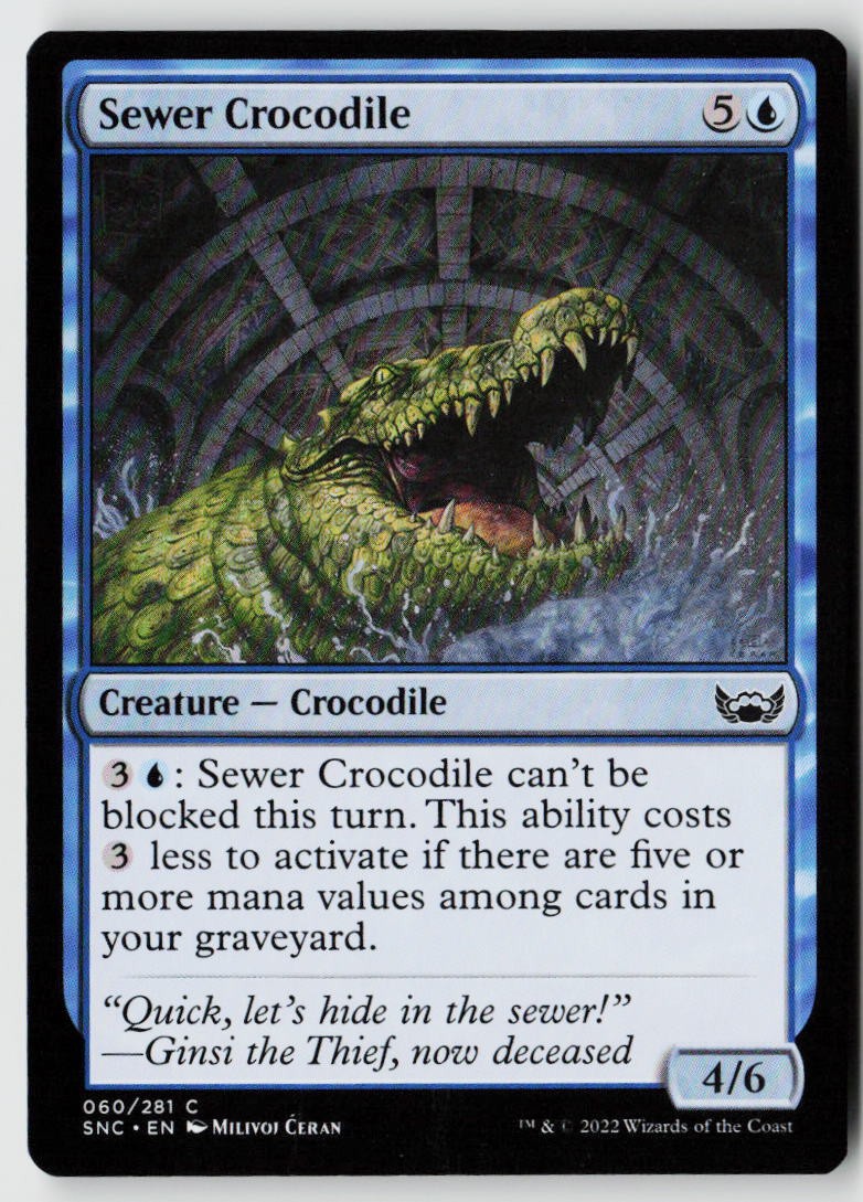 Streets of New Capenna #60 Sewer Crocodile