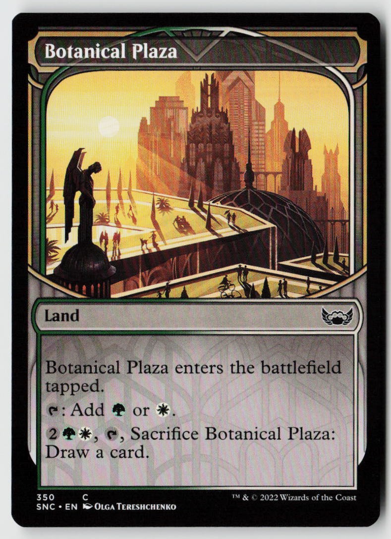 Streets of New Capenna #350 Botanical Plaza (Showcase)