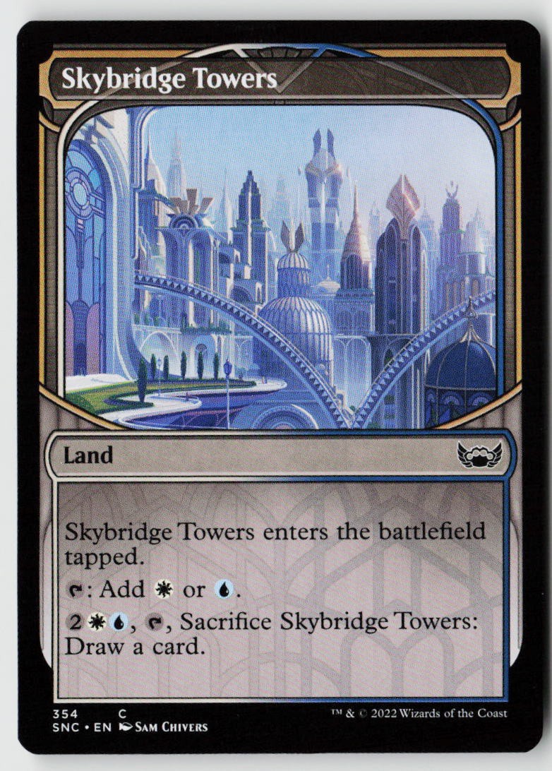 Streets of New Capenna #354 Skybridge Towers (Showcase)