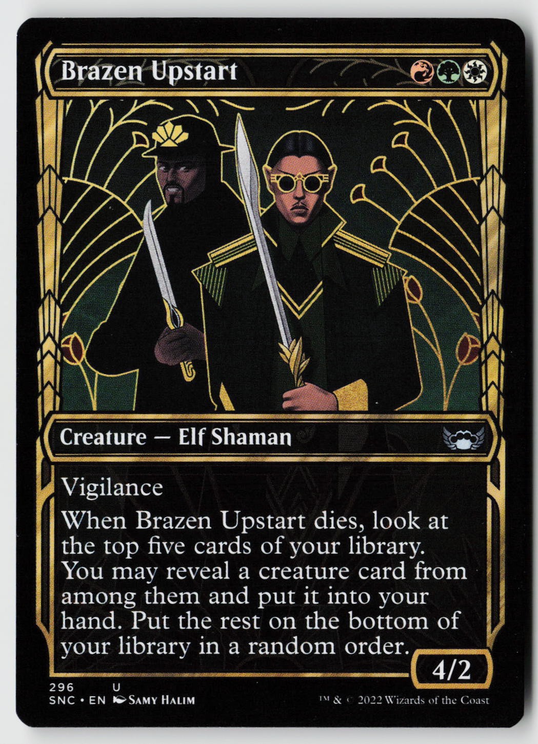 Streets of New Capenna #296 Brazen Upstart (Showcase)
