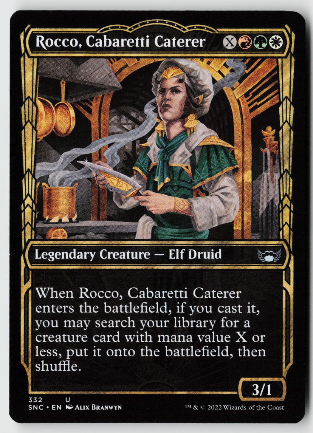Streets of New Capenna #332 Rocco, Cabaretti Caterer (Showcase)