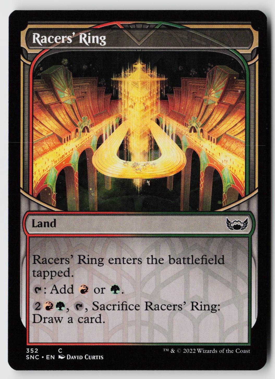 Streets of New Capenna #352 Racers' Ring (Showcase)