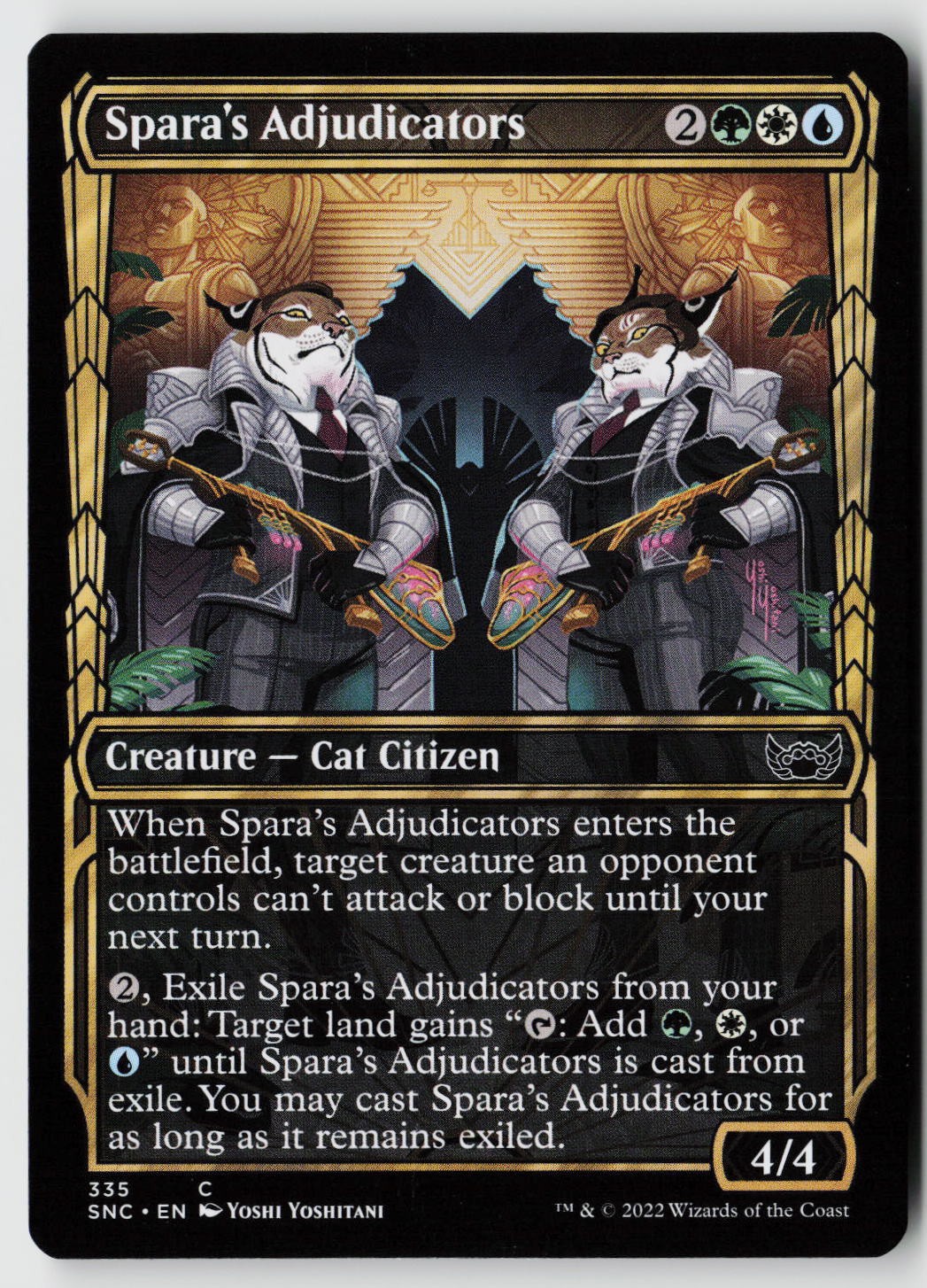 Streets of New Capenna #335 Spara's Adjudicators (Showcase)