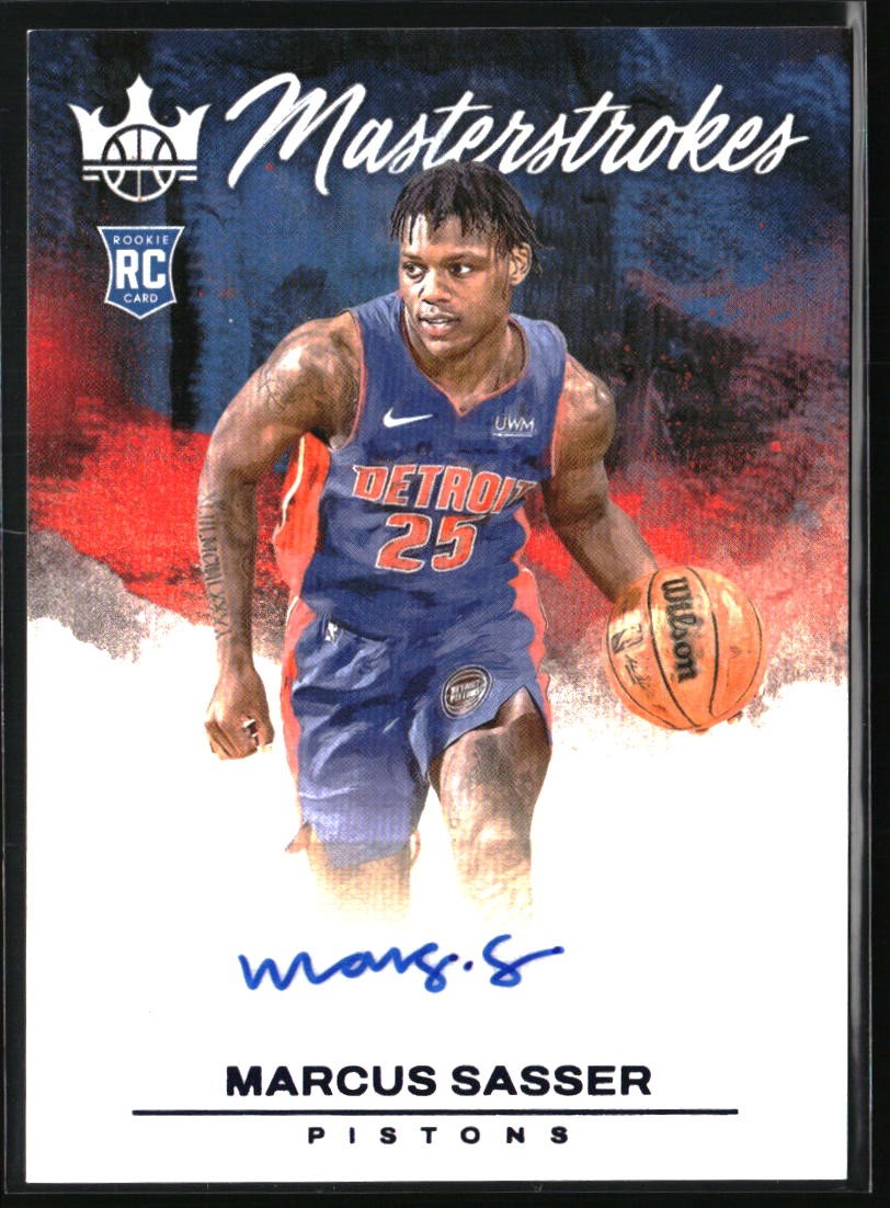 2023-24 Panini Court Kings Marcus Sasser Masterstrokes Sapphire #/25