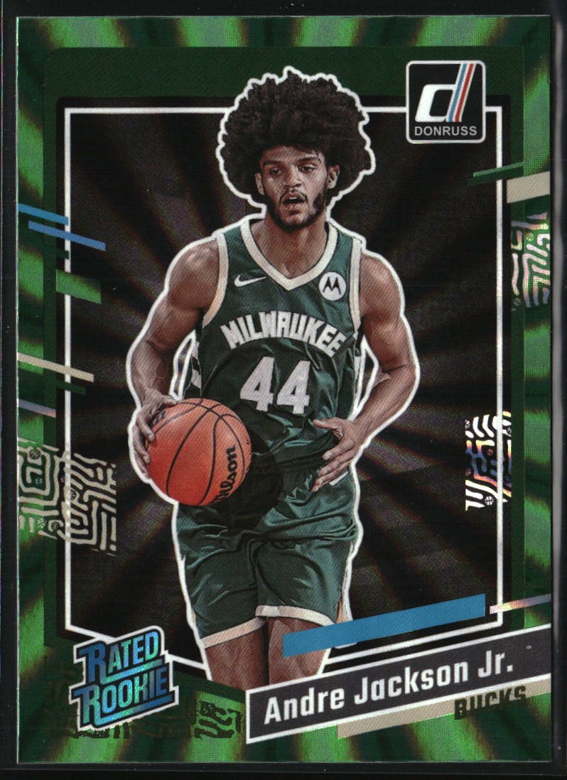2023-24 Donruss #210 Andre Jackson Jr. Green Laser Holo