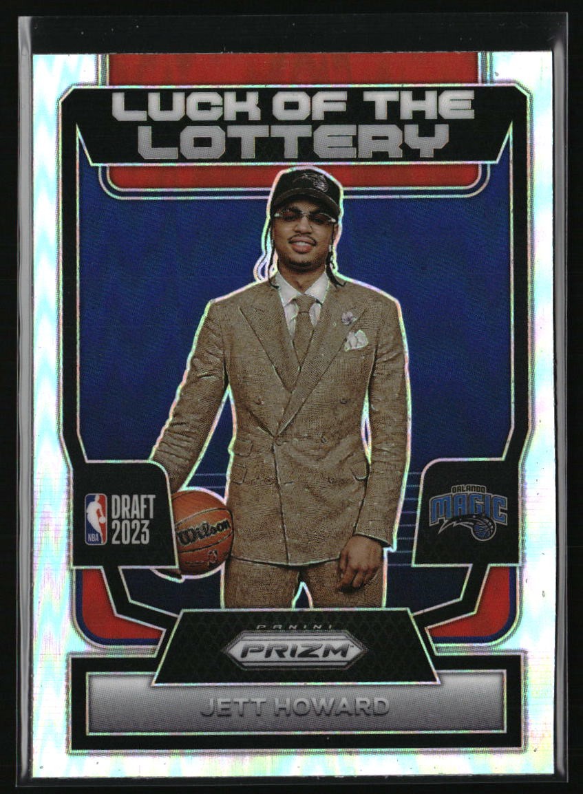 2023-24 Panini Prizm #5 Jett Howard Luck of the Lottery Prizms Silver