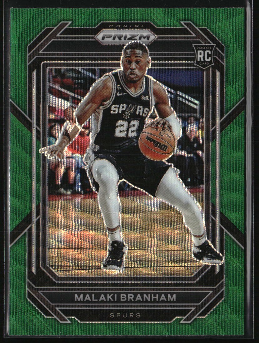2022-23 Panini Prizm Malaki Branham Prizms Green Wave