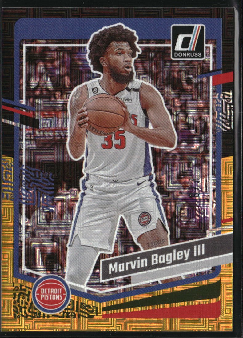 2023-24 Donruss #105 Marvin Bagley III Choice Black Gold #/8
