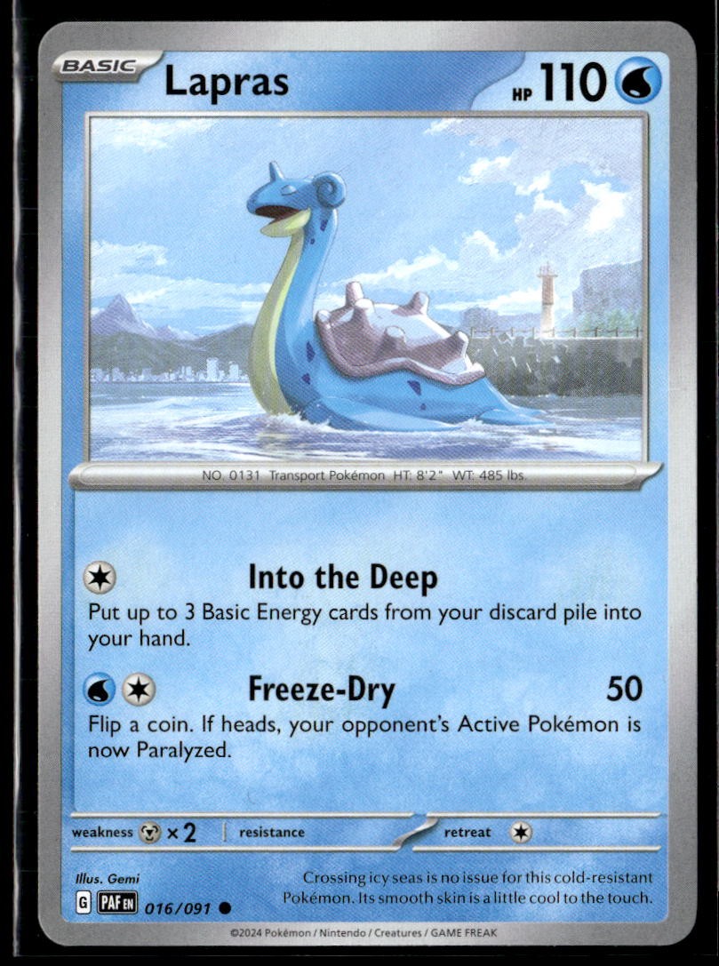 SV: Paldean Fates #016/091 Lapras