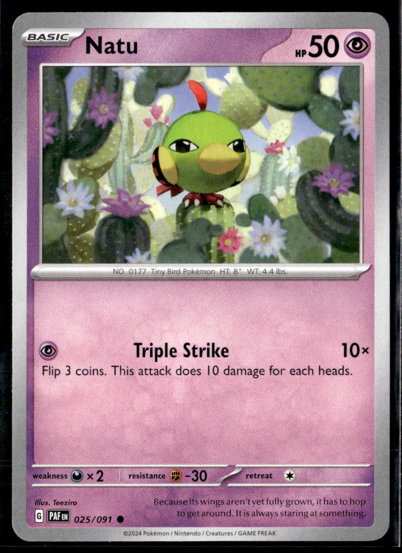 SV: Paldean Fates #025/091 Natu