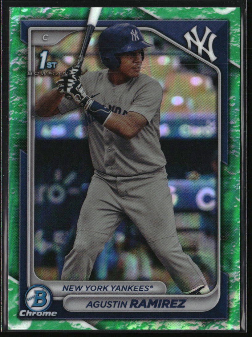 2024 Bowman #BCP-85 Agustin Ramirez Chrome Prospects Lunar Glow Refractors